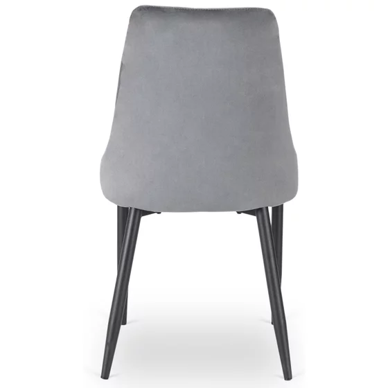 Scaun Badu, 53x59x87 H CM, Structura metalica, Gri/Negru picture - 5