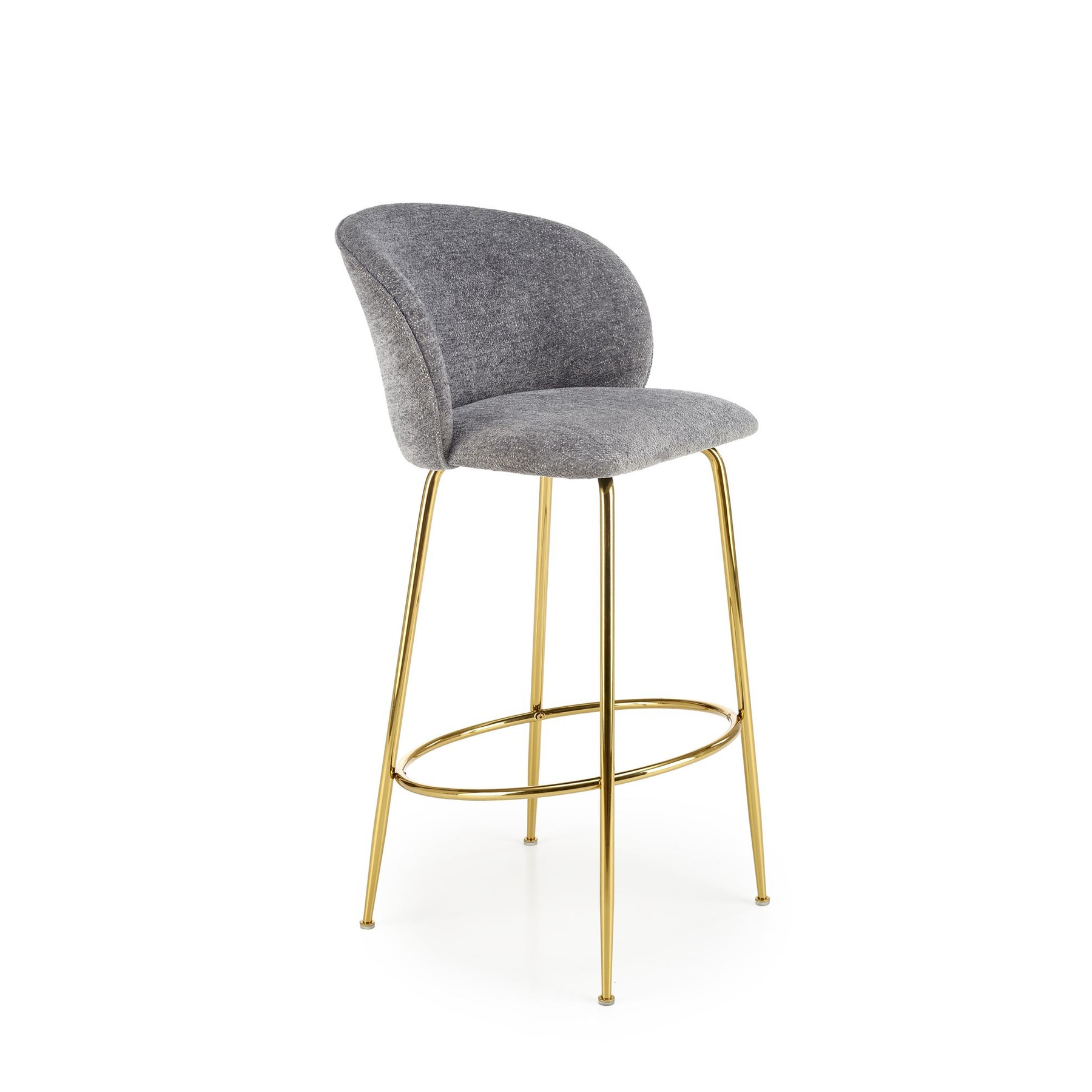 Scaun bar hans 116, 50x59x101 cm, gri/auriu