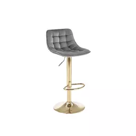 Scaun Bar Hans 120, 43x44x84-106 cm, Gri/Auriu