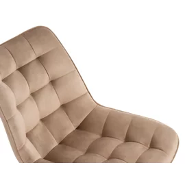 Scaun Bella, 61x46x84 cm, Catifea Beige