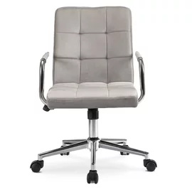 Scaun Birou Arvada, 65x65x86-95 h cm, Gri/Metal