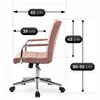Scaun Birou Arvada, 65x65x86-95 h cm, Roz/Metal picture - 8