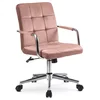 Scaun Birou Arvada, 65x65x86-95 h cm, Roz/Metal picture - 3