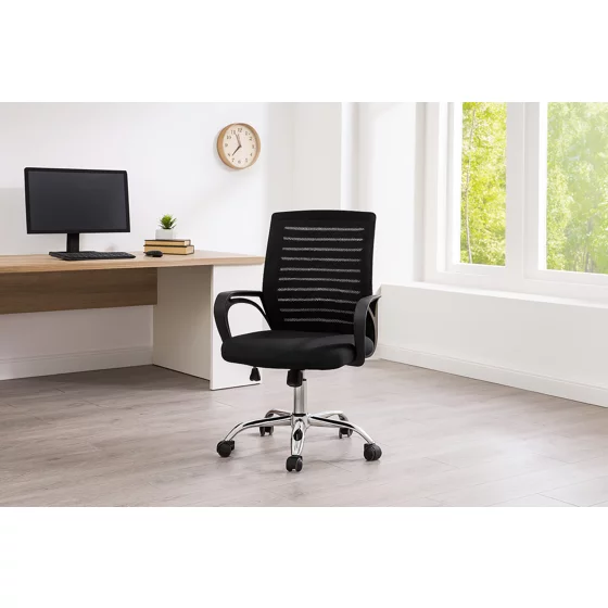 Scaun Birou Torno, 63x56x91-100 cm, Negru picture - 2