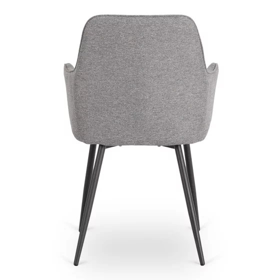 Scaun Brescia, 57x52x85 cm, Structura Metalica, Stofa Gri picture - 5
