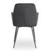 Scaun Brescia, 57x52x85 cm, Structura Metalica, Stofa Neagra picture - 6