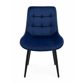 Scaun Caprice 52x62x87 h cm, Catifea Albastru Inchis