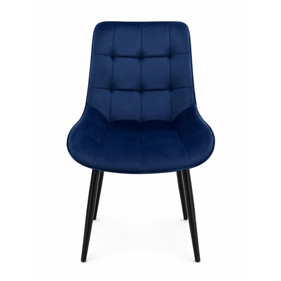 Scaun Caprice 52x62x87 h cm, Catifea Albastru Inchis picture - 2