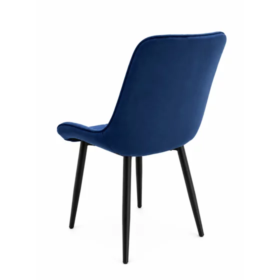 Scaun Caprice 52x62x87 h cm, Catifea Albastru Inchis picture - 3