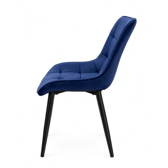 Scaun Caprice 52x62x87 h cm, Catifea Albastru Inchis picture - 5