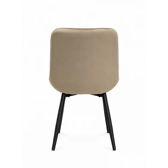 Scaun Caprice 52x62x87 h cm, Catifea Beige picture - 3