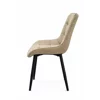 Scaun Caprice 52x62x87 h cm, Catifea Beige picture - 5