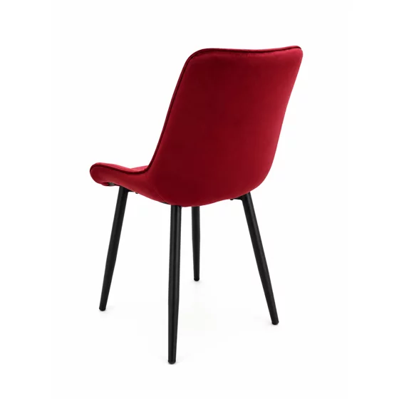 Scaun Caprice 52x62x87 h cm, Catifea Bordo picture - 4