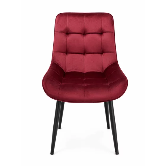 Scaun Caprice 52x62x87 h cm, Catifea Bordo picture - 5