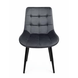 Scaun Caprice 52x62x87 h cm, Catifea Gri
