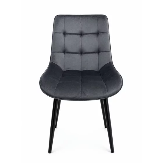 Scaun Caprice 52x62x87 h cm, Catifea Gri picture - 2
