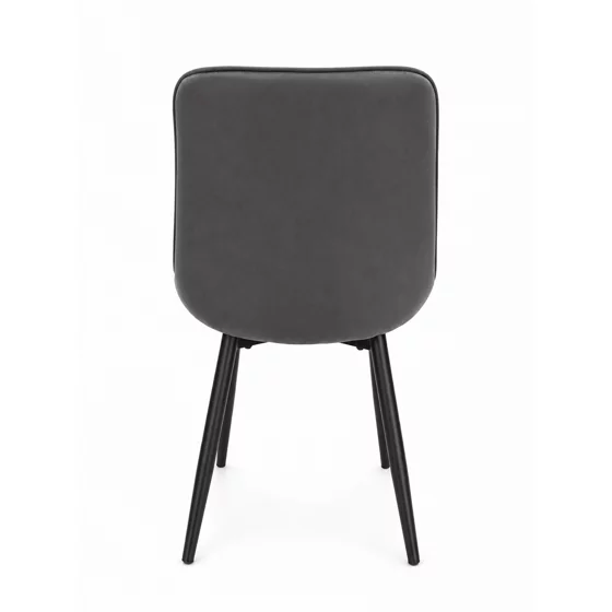Scaun Caprice 52x62x87 h cm, Catifea Gri picture - 4