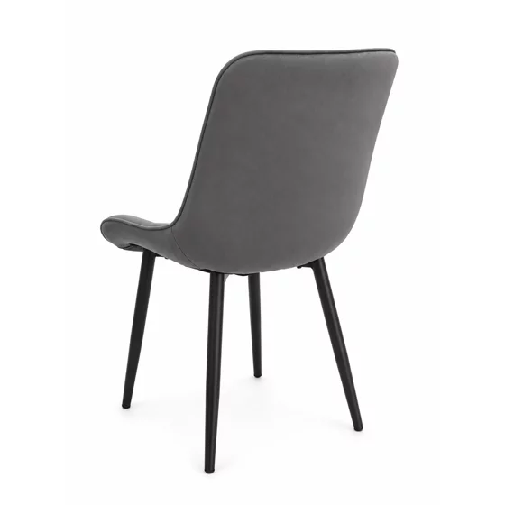 Scaun Caprice 52x62x87 h cm, Catifea Gri picture - 5