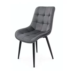 Scaun Caprice 52x62x87 h cm, Catifea Gri