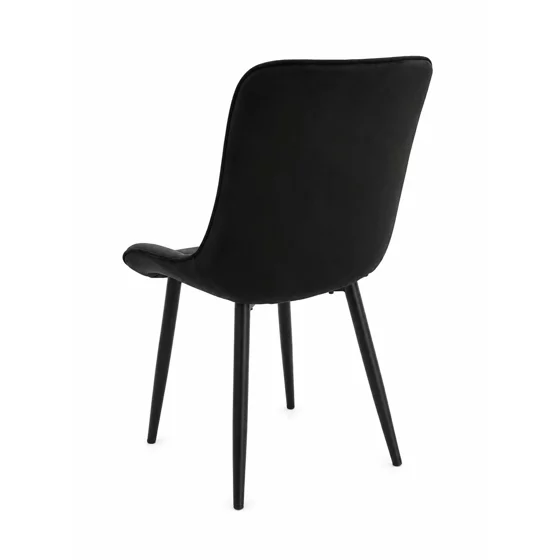 Scaun Caprice 52x62x87 h cm, Catifea Neagra picture - 3