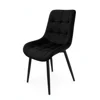 Scaun Caprice 52x62x87 h cm, Catifea Neagra picture - 1