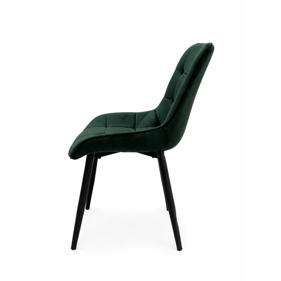 Scaun Caprice 52x62x87 h cm, Catifea Verde Inchis picture - 3