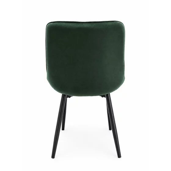 Scaun Caprice 52x62x87 h cm, Catifea Verde Inchis picture - 4