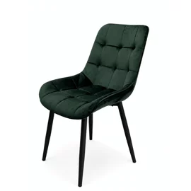 Scaun Caprice 52x62x87 h cm, Catifea Verde Inchis