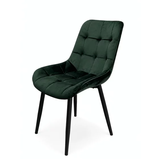 Scaun Caprice 52x62x87 h cm, Catifea Verde Inchis picture - 1
