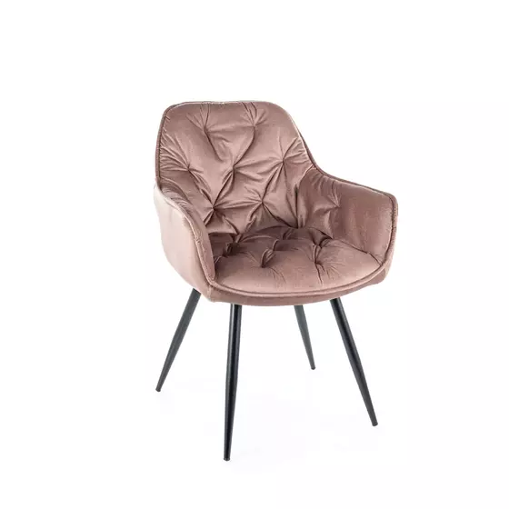 Scaun Cherry, 57x58x87cm, Catifea Impermeabila Monolith Beige picture - 1