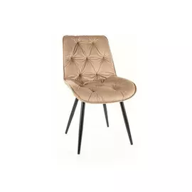 Scaun Cherry II, 53x61x88 cm, Velvet Beige