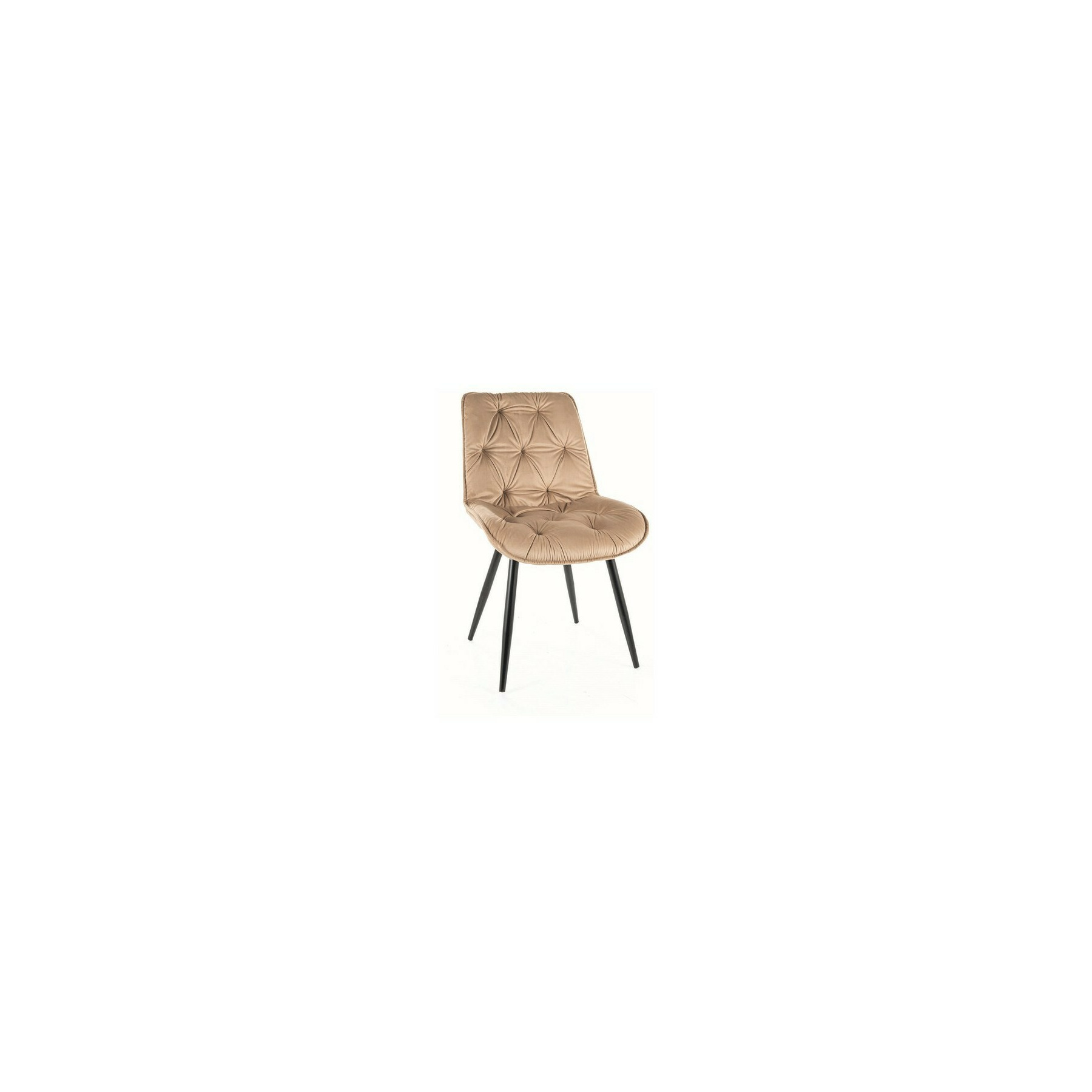 Scaun cherry ii, 53x61x88 cm, velvet beige