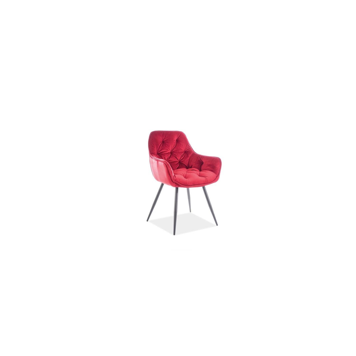 Scaun cherry velvet bordo