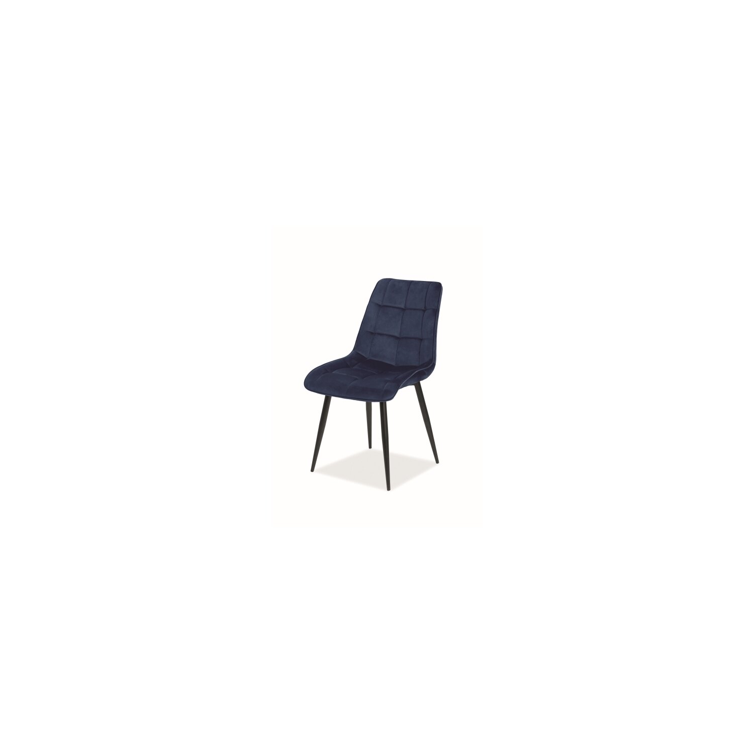 Scaun chic velvet albastru inchis bluvel 86