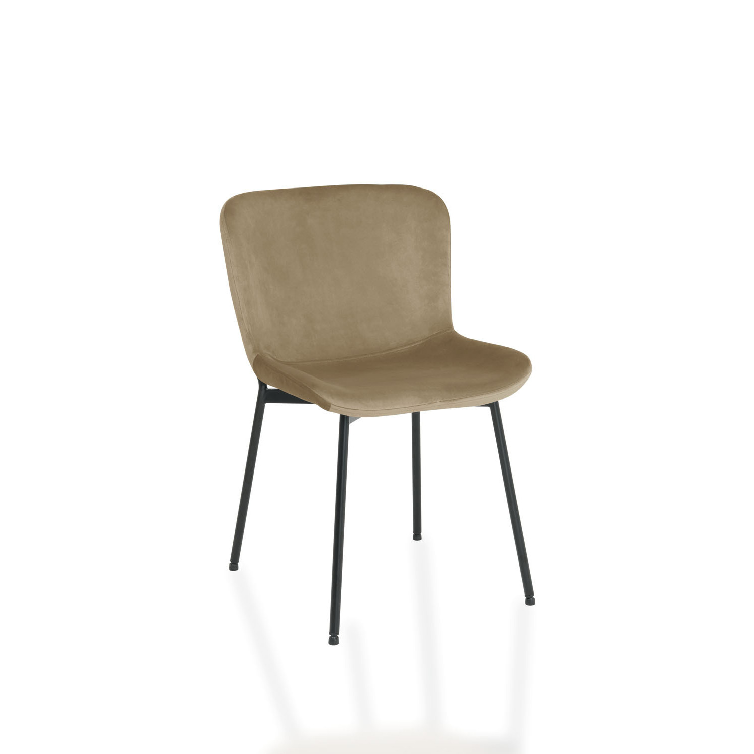Scaun colby, stofa beige tip catifea, bluvel 28