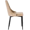 Scaun Corus, 53x59x87 H CM, Structura metalica, Negru/Beige picture - 3
