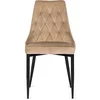 Scaun Corus, 53x59x87 H CM, Structura metalica, Negru/Beige picture - 2