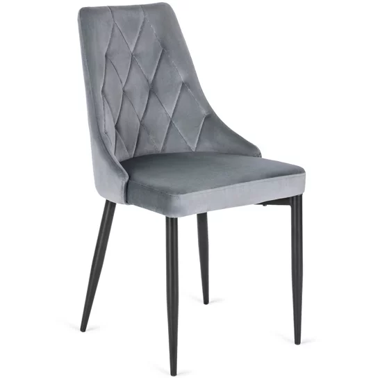 Scaun Corus, 53x59x87 H CM, Structura metalica, Negru/Gri picture - 1