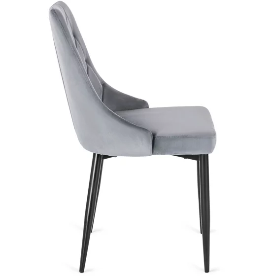 Scaun Corus, 53x59x87 H CM, Structura metalica, Negru/Gri picture - 4