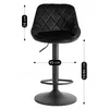 Scaun de Bar Embu, 45x48x83/104 cm, Metal/Catifea, Negru picture - 5