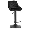 Scaun de Bar Embu, 45x48x83/104 cm, Metal/Catifea, Negru picture - 1