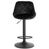 Scaun de Bar Embu, 45x48x83/104 cm, Metal/Catifea, Negru picture - 2