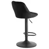 Scaun de Bar Embu, 45x48x83/104 cm, Metal/Catifea, Negru picture - 6