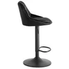 Scaun de Bar Embu, 45x48x83/104 cm, Metal/Catifea, Negru picture - 7