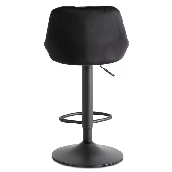 Scaun de Bar Embu, 45x48x83/104 cm, Metal/Catifea, Negru picture - 8