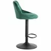 Scaun de Bar Embu, 45x48x83/104 cm, Metal/Catifea, Verde picture - 5