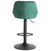 Scaun de Bar Embu, 45x48x83/104 cm, Metal/Catifea, Verde picture - 6
