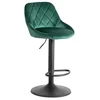 Scaun de Bar Embu, 45x48x83/104 cm, Metal/Catifea, Verde picture - 1