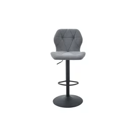Scaun de Bar Zlin, 42x52x94.5-115.5 cm, Stofa Gri Curio 39