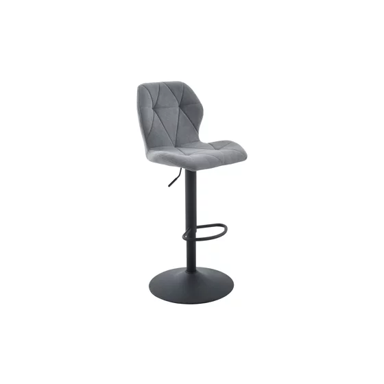 Scaun de Bar Zlin, 42x52x94.5-115.5 cm, Stofa Gri Curio 39 picture - 1